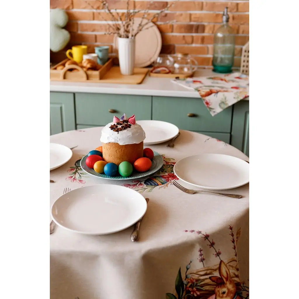 Скатертина Прованс Злагода кругла Dx180 см (34143) - фото 6