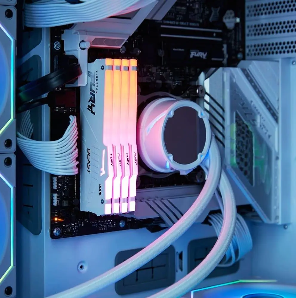 Модуль пам'яті Kingston Fury DDR5 64GB (2x32) 5600MHz Beast White RGB XMP (KF556C40BWAK2-64) - фото 4