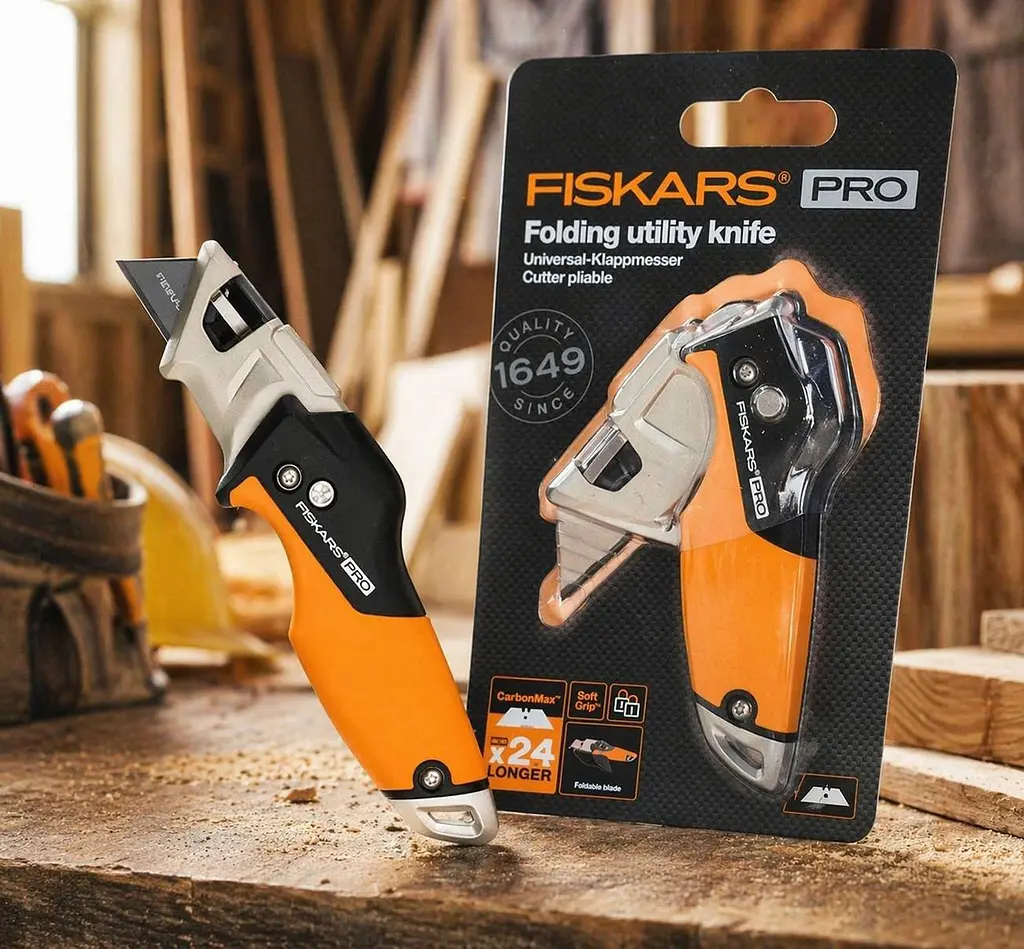 Набір Fiskars: ніж загального призначення K40 Fiskars + ніж складаний Fiskars CarbonMax - фото 6
