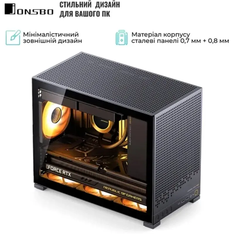 Корпус для ПК JONSBO D32 PRO Black - фото 6
