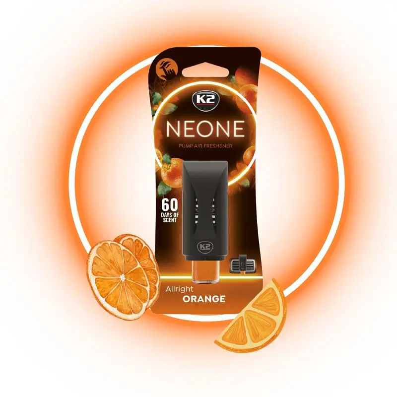 Ароматизатор повітря на обдув K2 NEONE ALLRIGHT ORANGE Апельсин (V372) (K20774) - фото 5