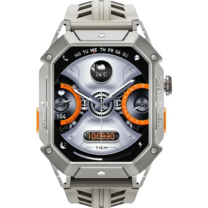 Смарт-часы Xiaomi Haylou LS24 Iron N1 серебристый - фото 5