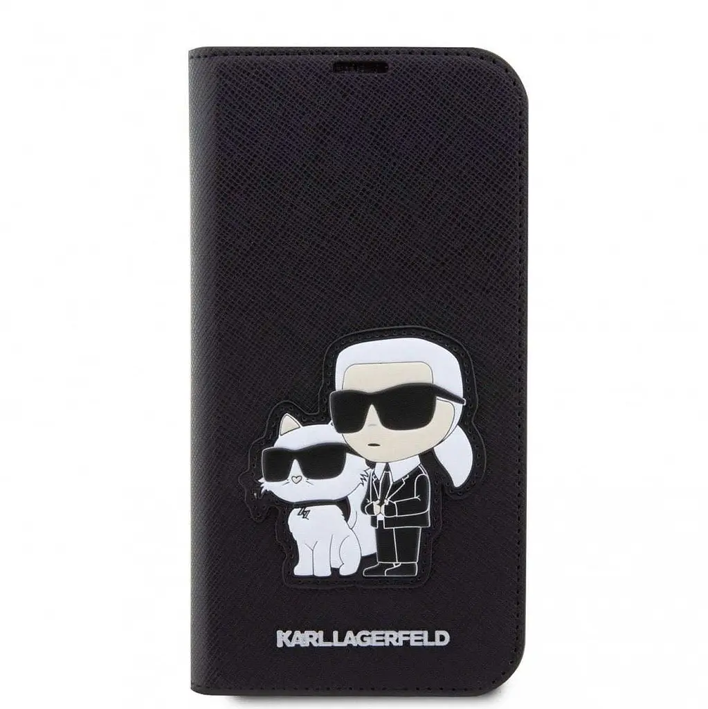 Чехол Karl Lagerfeld PU Saffiano Karl and Choupette NFT для iPhOne 13 Pro Max Black (57983114271) - фото 2