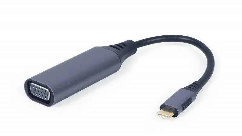 Переходник Cablexpert USB Type-C - VGA, (M/F), 0,15 м, Black (A-USB3C-VGA-01) - фото 2
