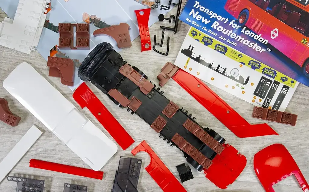 Конструктор Airfix детский автобус QUICKBUILD F22 Raptor красный J6050 - фото 8