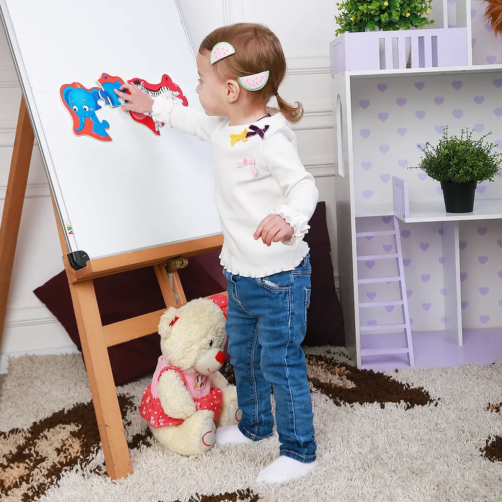 Магнітні бебі пазли Vladi Toys Слоник і зебрік, укр. мова, 4 елементи (VT3208-12) - фото 4