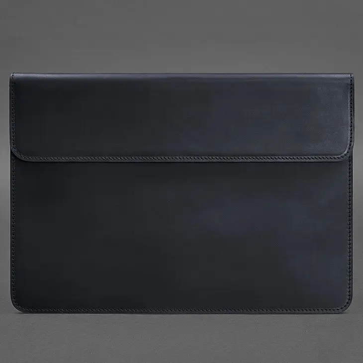 Шкіряний чохол-конверт BlankNote на магнітах для MacBook Pro 16" Синій Crazy Horse - фото 3