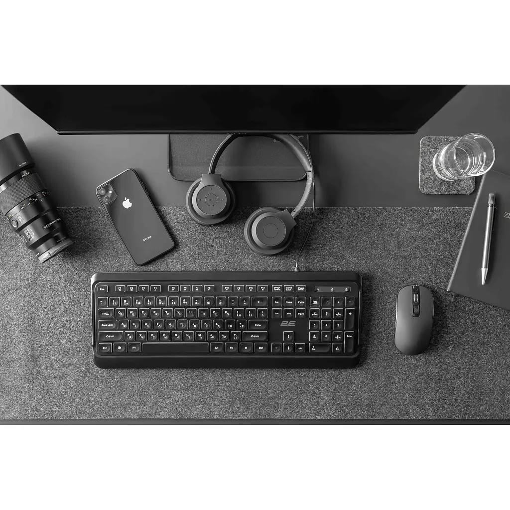 Клавіатура 2E 2E KS120 USB-A Black (2E-KS120UB_UA) - фото 8