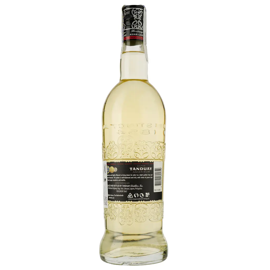 Ром Tanduay Asian Rum Silver 40% 0.7 л - фото 2