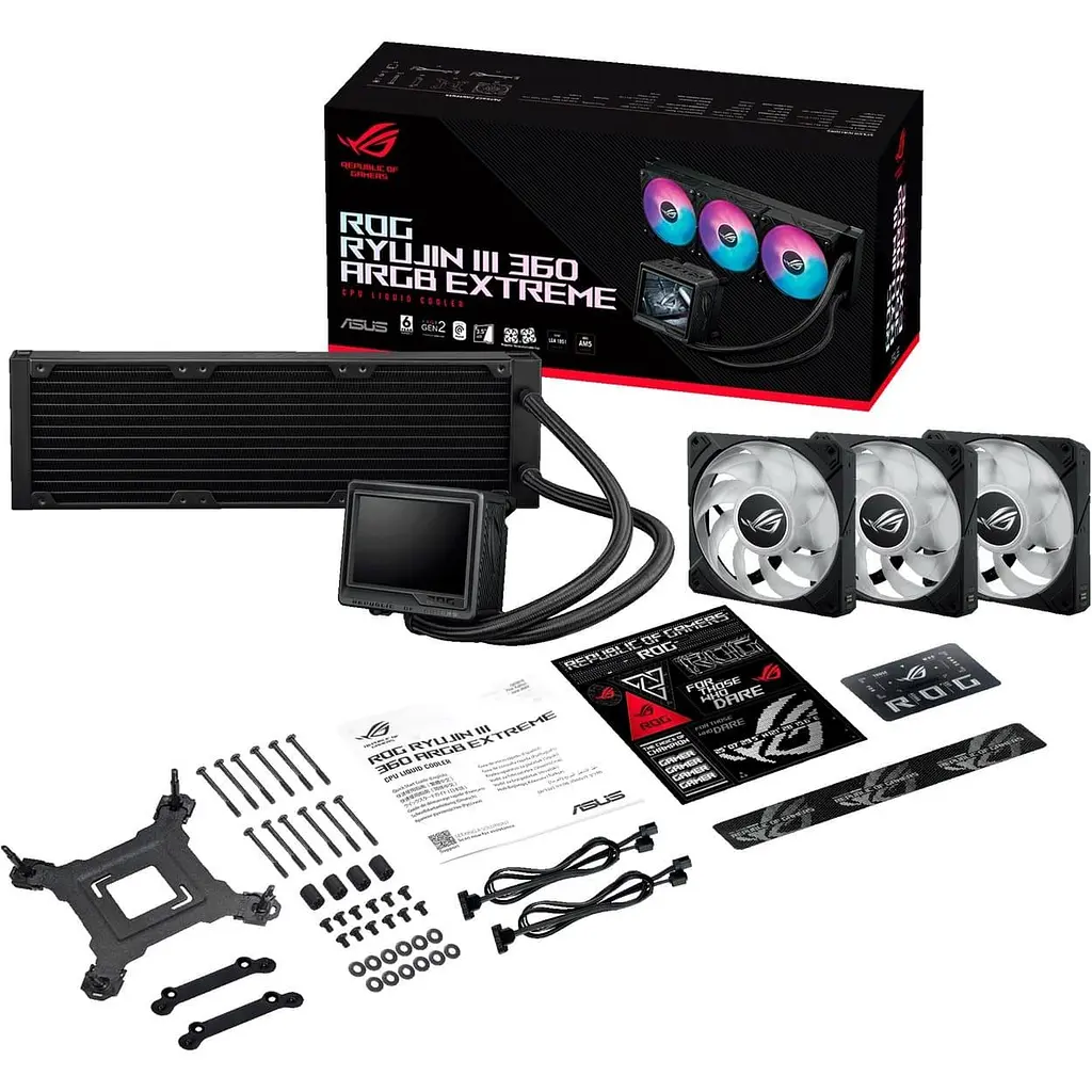 СВО ASUS ROG Ryujin III 360 ARGB Extreme Black (90RC0131-M0EAY0) - фото 12