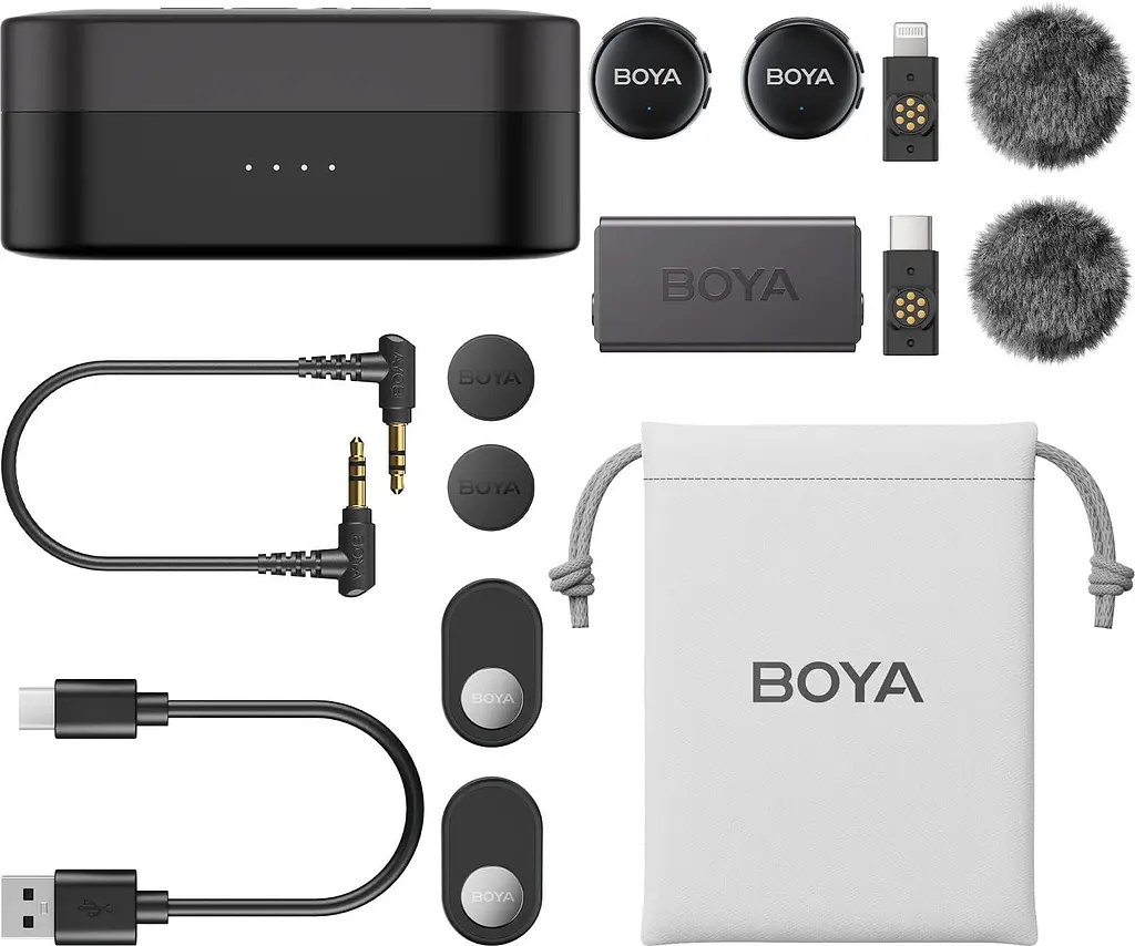 Микрофон Boya LINK 3-01 Type-C/TRS/Lightning Black (LINK 3-01) - фото 2