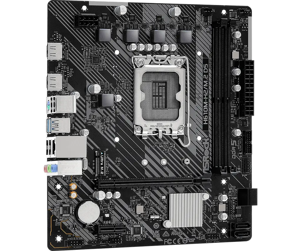 Материнська плата ASRock H610M-H2/M.2 D5 LGA 1700 (H610M-H2/M.2 D5) - фото 2