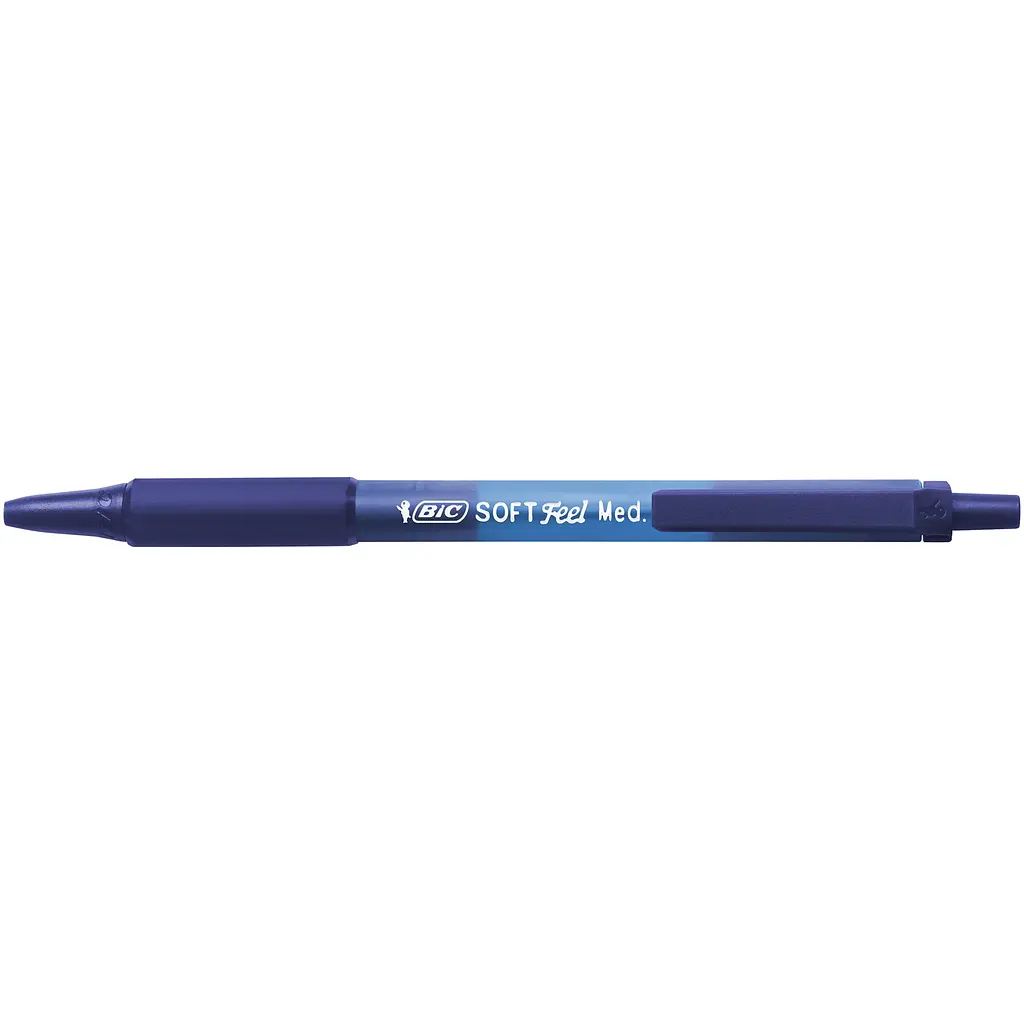 Ручка кулькова BIC Soft Feel Clic Grip 3 шт. синя (837396) - фото 3