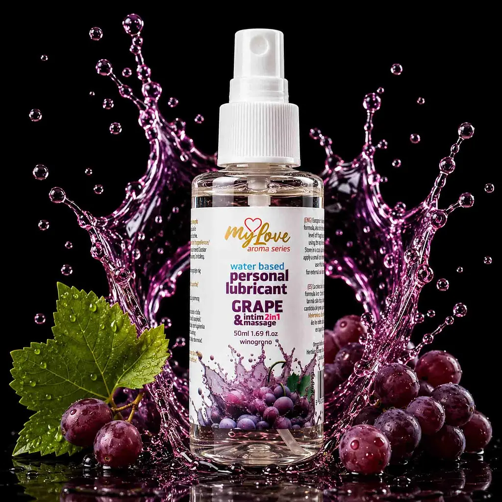 Лубрикант та масажний гель MyLove Aroma Series Grape 2в1 - фото 2