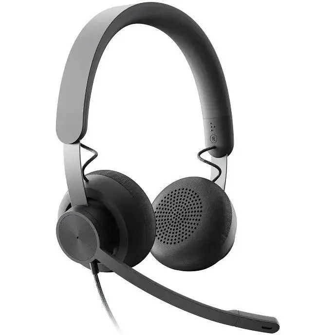 Дротова стерео гарнітура Logitech Zone Wired USB + Type-C (981-000870) чорна - фото 2