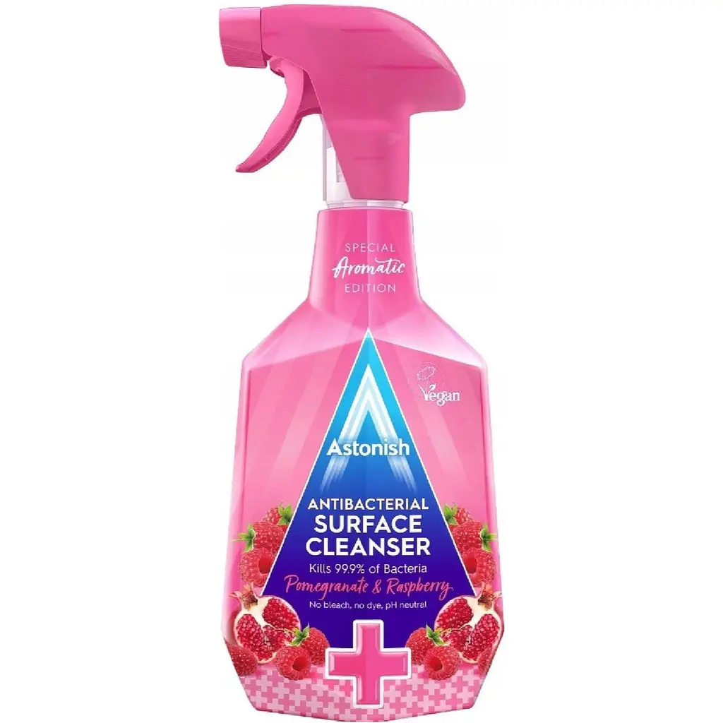 Антибактеріальний засіб для очищення поверхонь Astonish Surface Cleanser Гранат і Малина 750 мл