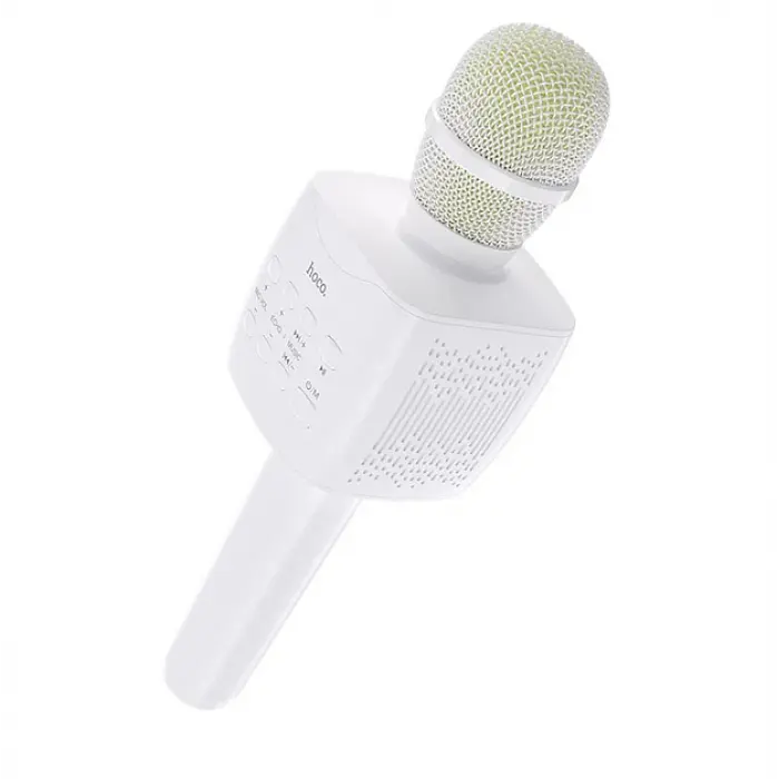 Микрофон с караоке, Bluetooth, AUX, 1200 мАч, HOCO BK5 Cantando, Белый - фото 3