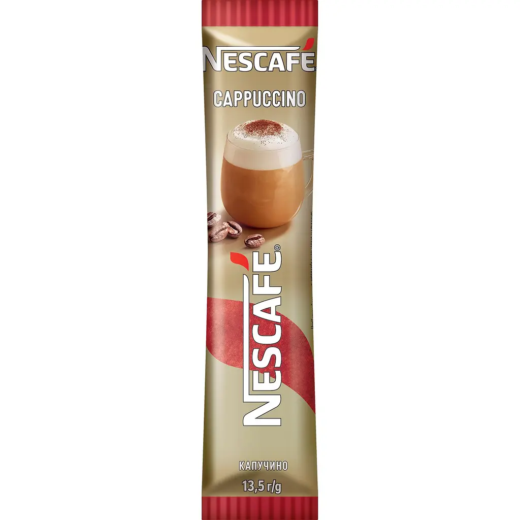 Набор: Кофейный напиток Nescafe Cappuccino растворимый стик 13.5 г x 20 шт. - фото 2