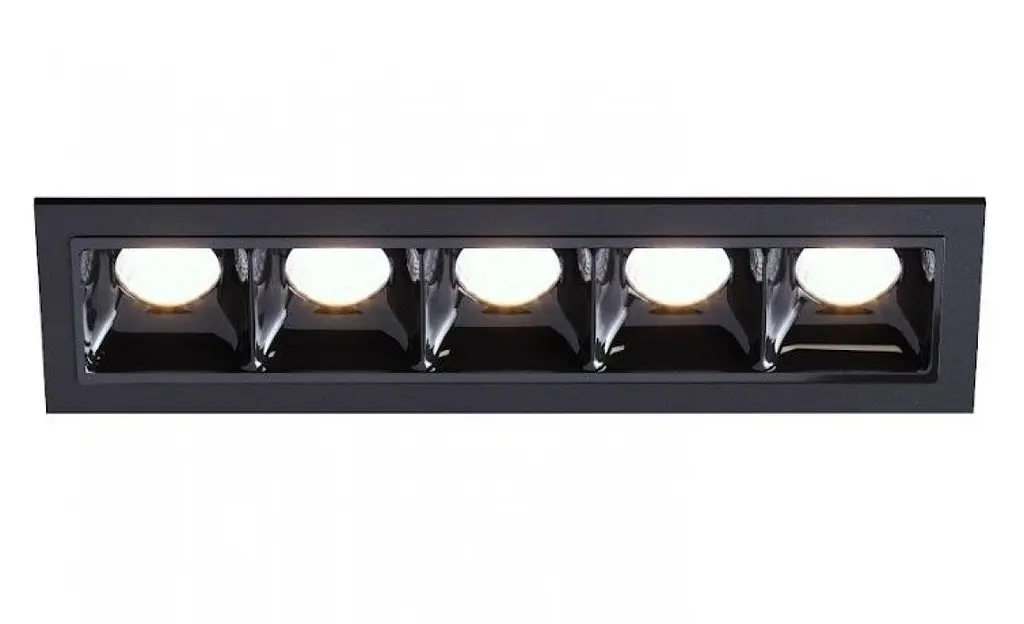 Світильник точковий врізний KLOODI KD-POINT 5X2 10W 3K BK - фото 4