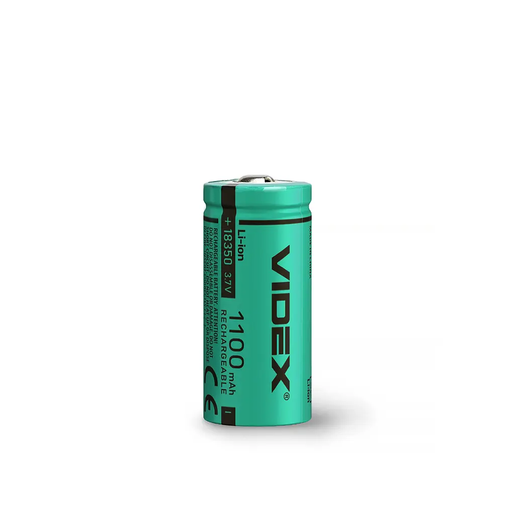Акумулятор VIDEX Li-ion 18350 (без захисту) 1100mAh bulk/1шт VIDEX (28484-000) - фото 2