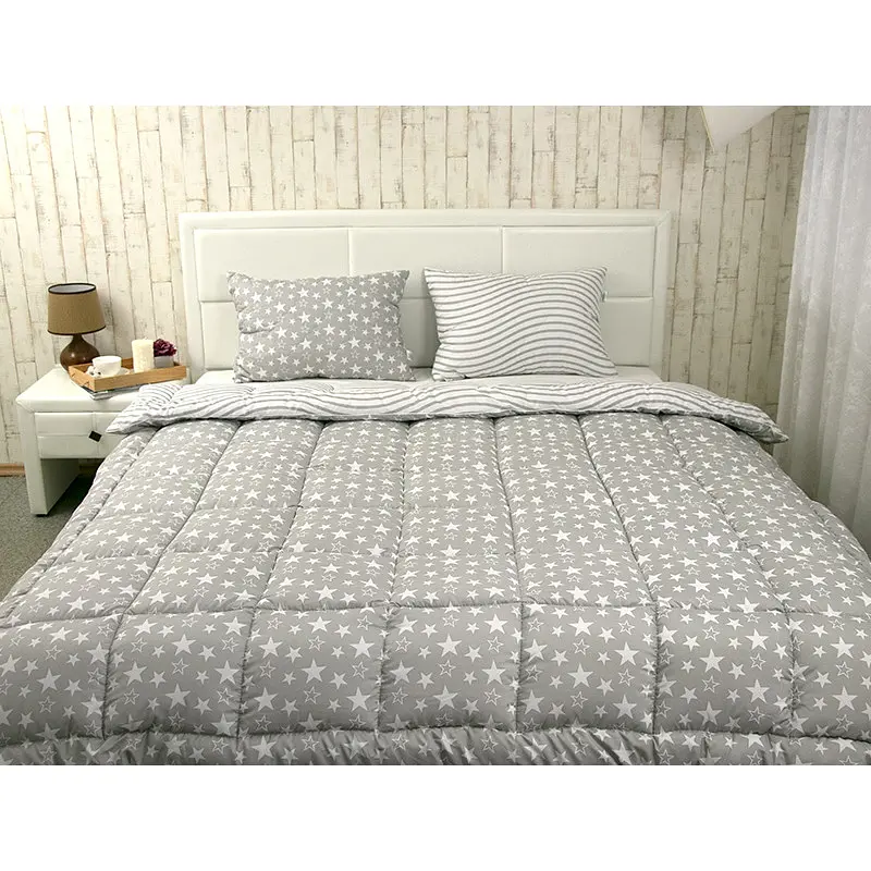 Ковдра Руно - Star Plus всесезонна сіра полуторна 140x205 см 400 гр/м2 (21392) - фото 5