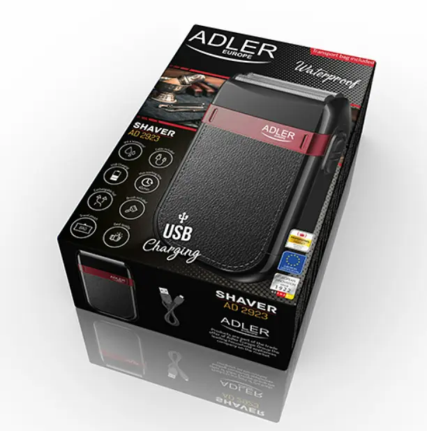 Бритва на USB Adler AD 2923 для сухого и влажного бритья - фото 5