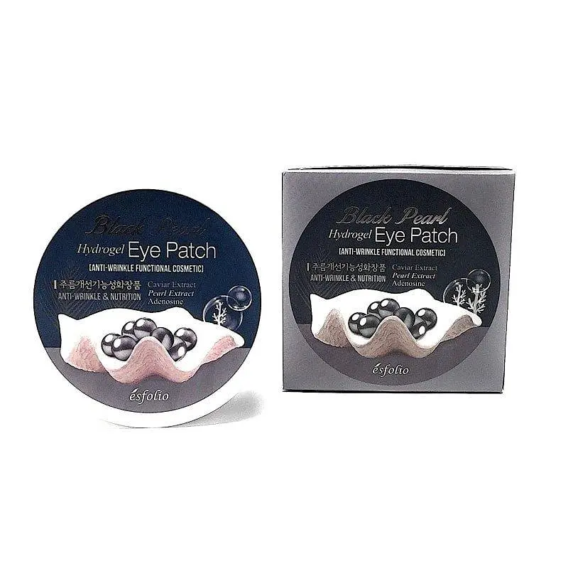 Гідрогелеві патчі під очі Esfolio Black Pearl Hydrogel Eye Patch з чорною перлиною