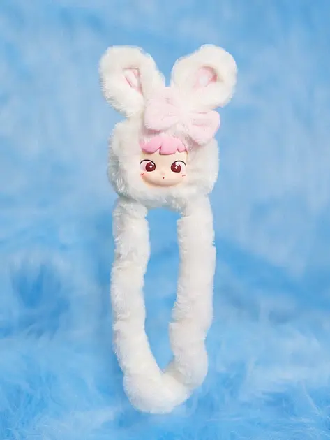 Колекційна м'яка іграшка з кільцем Tangle х Cimmy Fluffy Bunny Snowy (HWTANGLE01S01-WC02) - фото 3