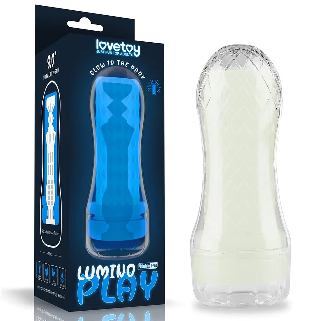 Мастурбатор Lovetoy Lumino Play Pocketed (білий)