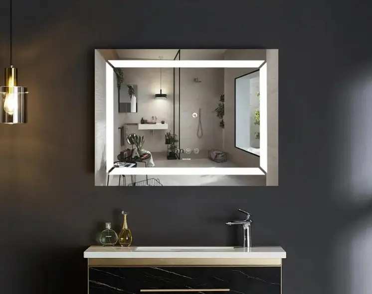 Дзеркало Mixxus Light MR01-90x70 (годинник, LED-підсвічування, антизапотівання) (MI5999) - фото 9