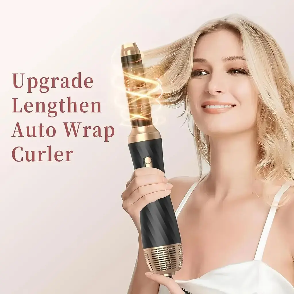 Фен-щітка OKWRAP WT-623 з насадками для завивки, вирівнювання, надання об єму, розгладження та укладки 6 в 1 - фото 2