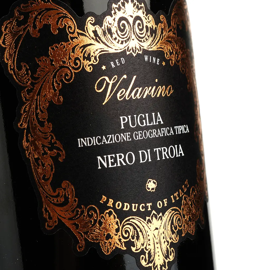 Вино Velarino Nero di Troia Puglia IGT, червоне, сухе, 14,5%, 0,75 л - фото 3