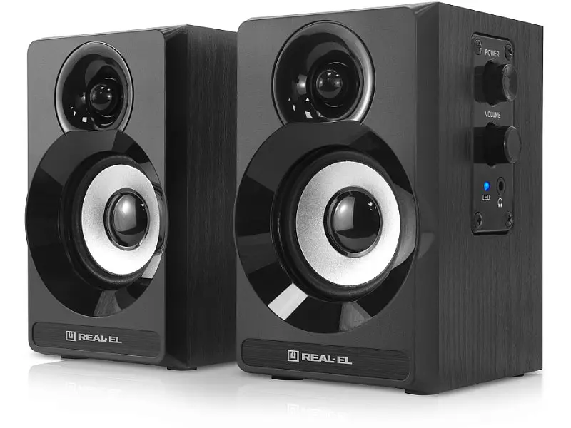 Комп'ютерні колонки REAL-EL S-217 Black (EL121200013) - фото 4