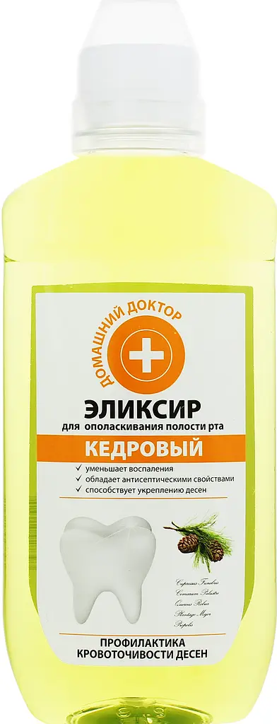 Еліксир для ополіскування порожнини рота Домашній Доктор Кедровий, 300 мл - фото 3