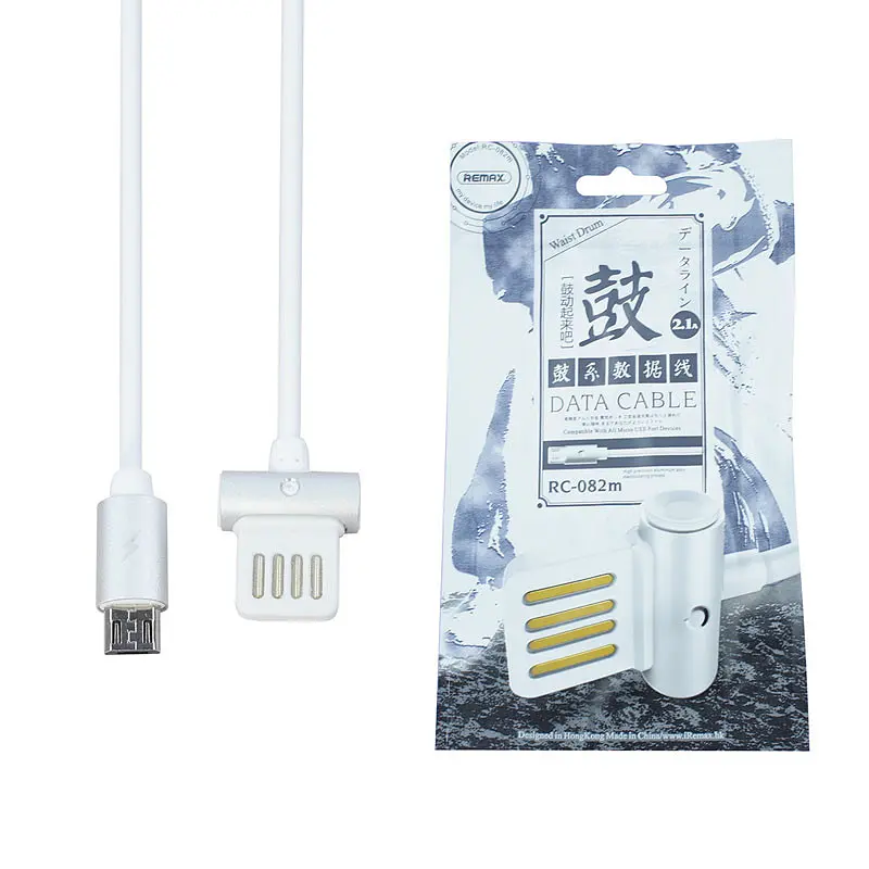 Кабель REMAX Waist Drum USB to Micro білий