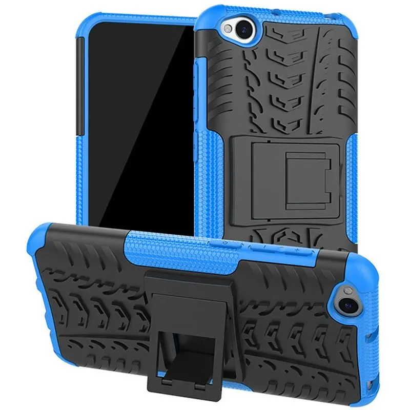 Чохол-накладка Toto Dazzle Kickstand 2 in 1 Case Xiaomi Redmi Go Blue - фото 2