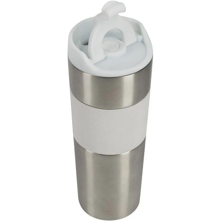 Термокружка Bergner Coffee & Tea Lovers 460 мл біла (BG-37789-WH) - фото 2