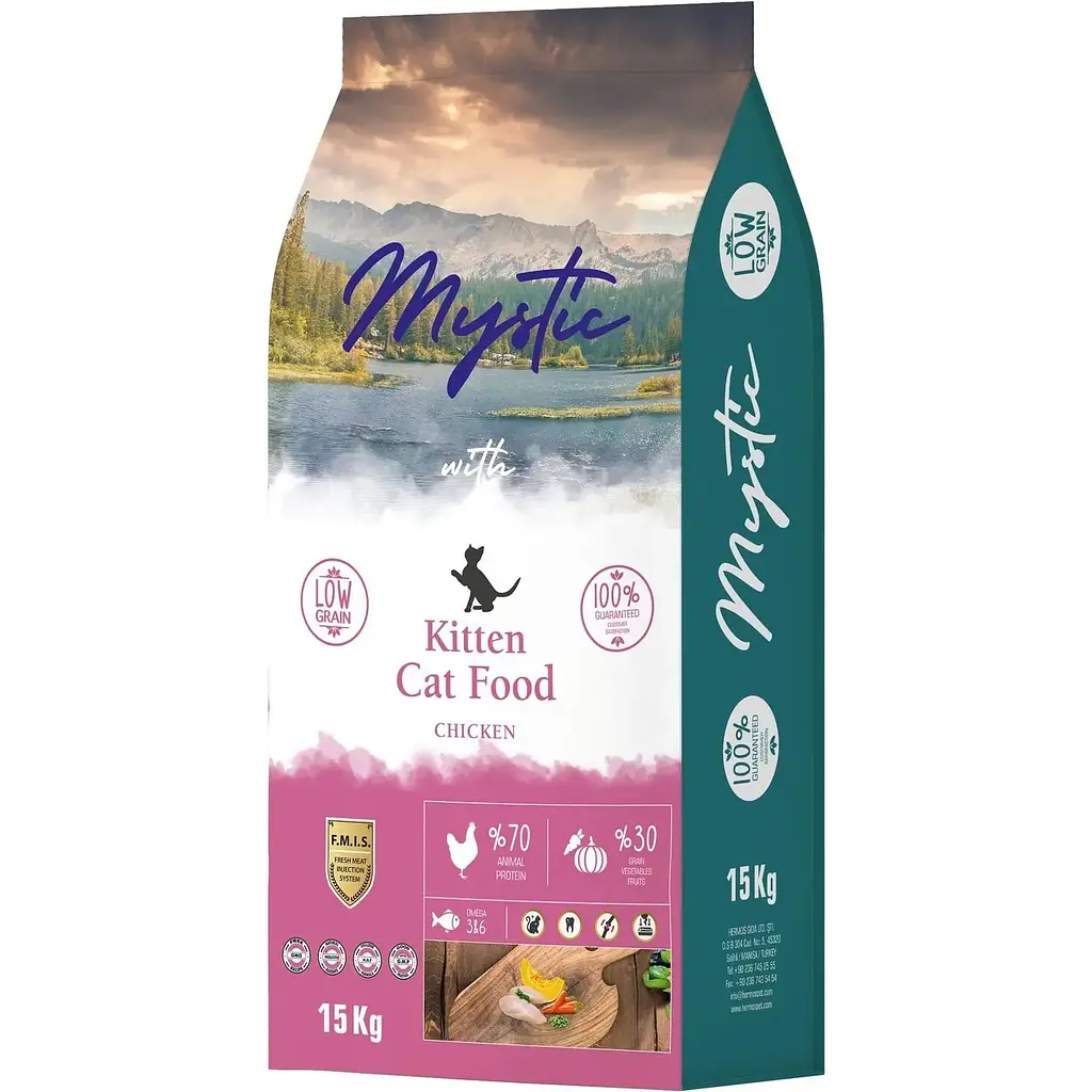 Сухий корм для кошенят Mystic з куркою, 15 кг