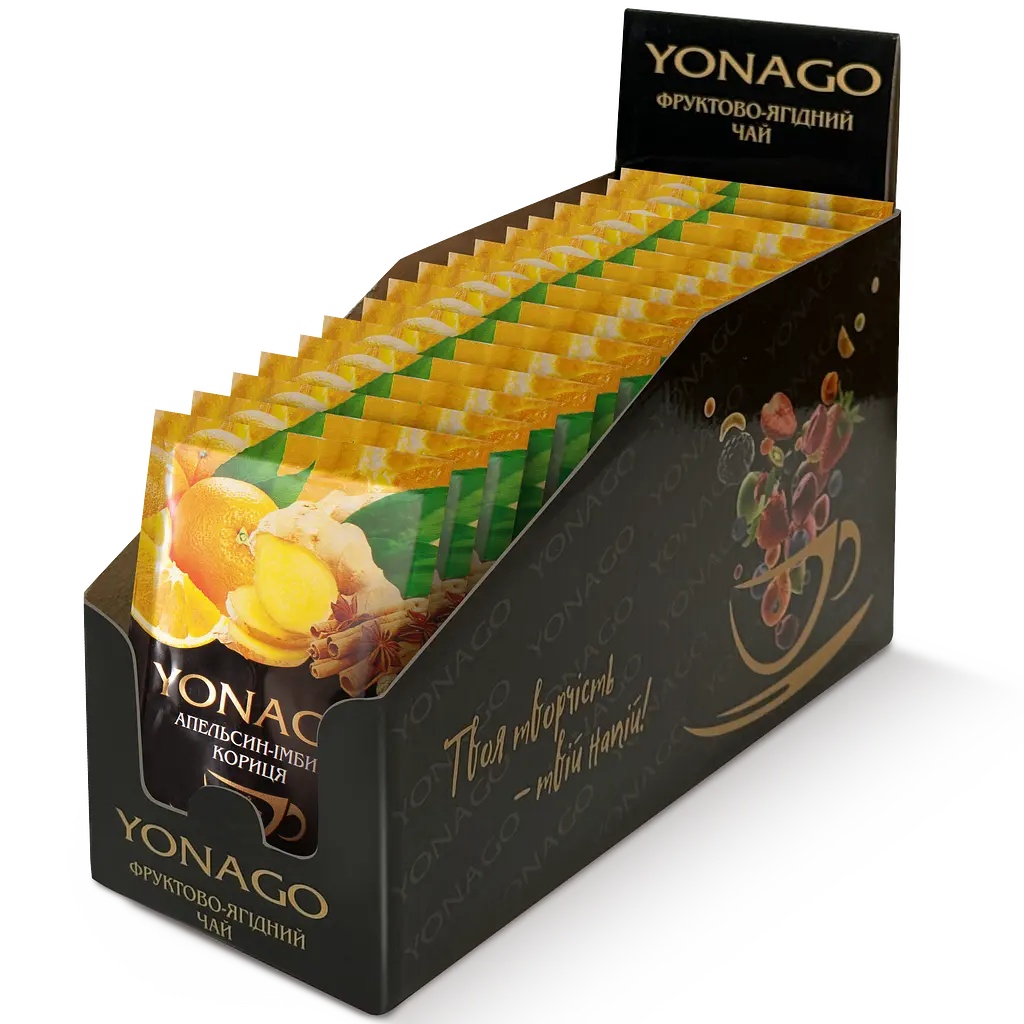 Напій вітамінний концентрований YONAGO Апельсин-Імбир-Кориця 50 г - фото 2