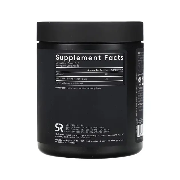 Креатин Sport Research Creatine Monohydrate 300 г - фото 2