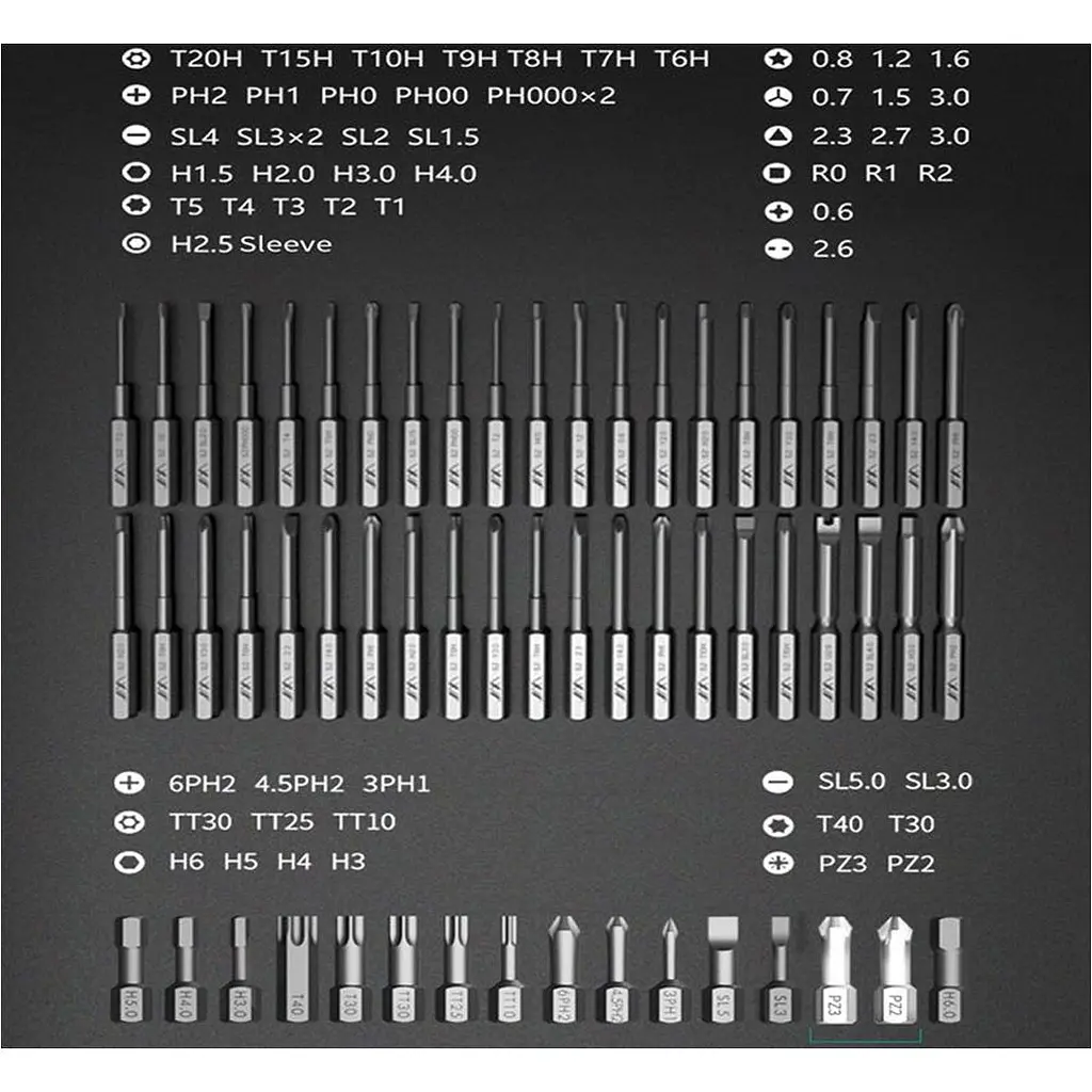 Викрутка з комплектом біт JimiHome Screwdriver Set JM-GNT72 [123360] - фото 6