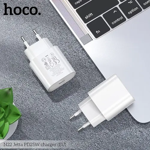 Зарядний пристрій HOCO N22 Jetta 1USB-C/PD25W білий - фото 2