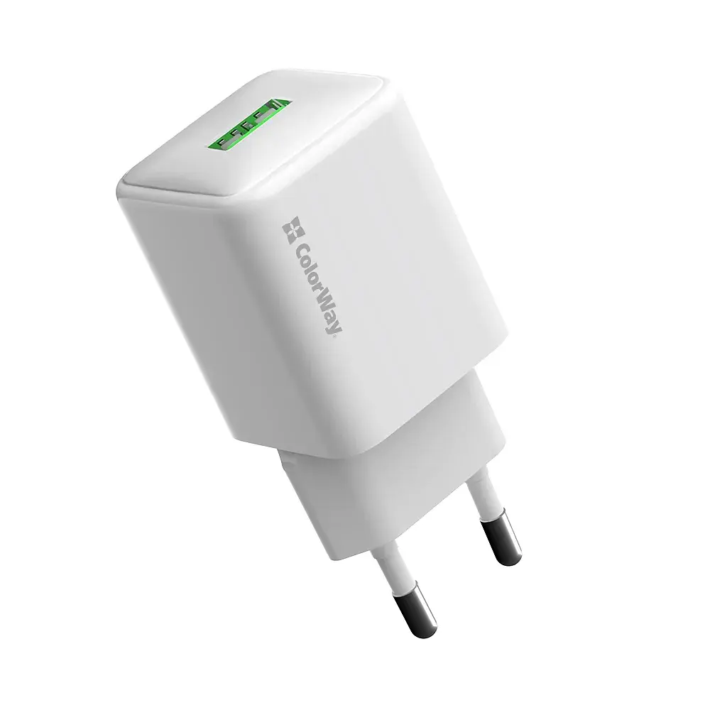 Зарядний пристрій ColorWay USB QC3.0 18W white (CW-CHS063Q-WT) - фото 4
