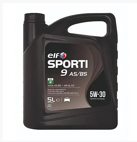 Синтетическое моторное масло Elf Sporti 9 A5/B5 5W-30 5 л SL/CF - фото 3