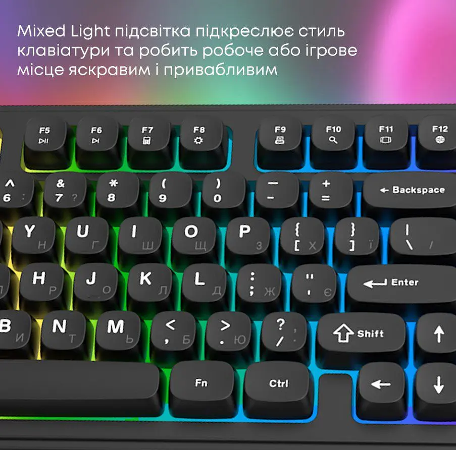 Клавиатура проводная игровая Ajazz AF-B-98 USB Black - фото 8