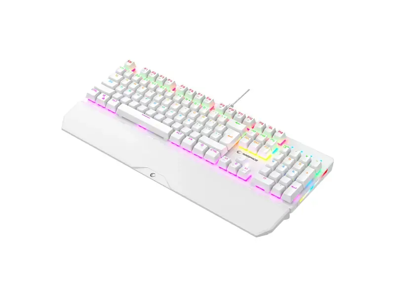 Клавіатура Rampage UMBRA KB-R86 Blue Switch White (KB-R86WHITEBS) - фото 6