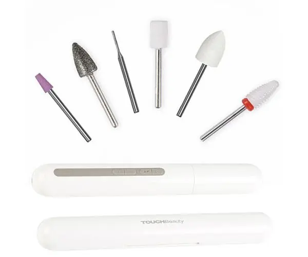 TOUCHBeauty TB-1738, Бездротовий електричний фрезер для манікюру та педикюру 6в1 Тач Б'юті, білий - фото 3