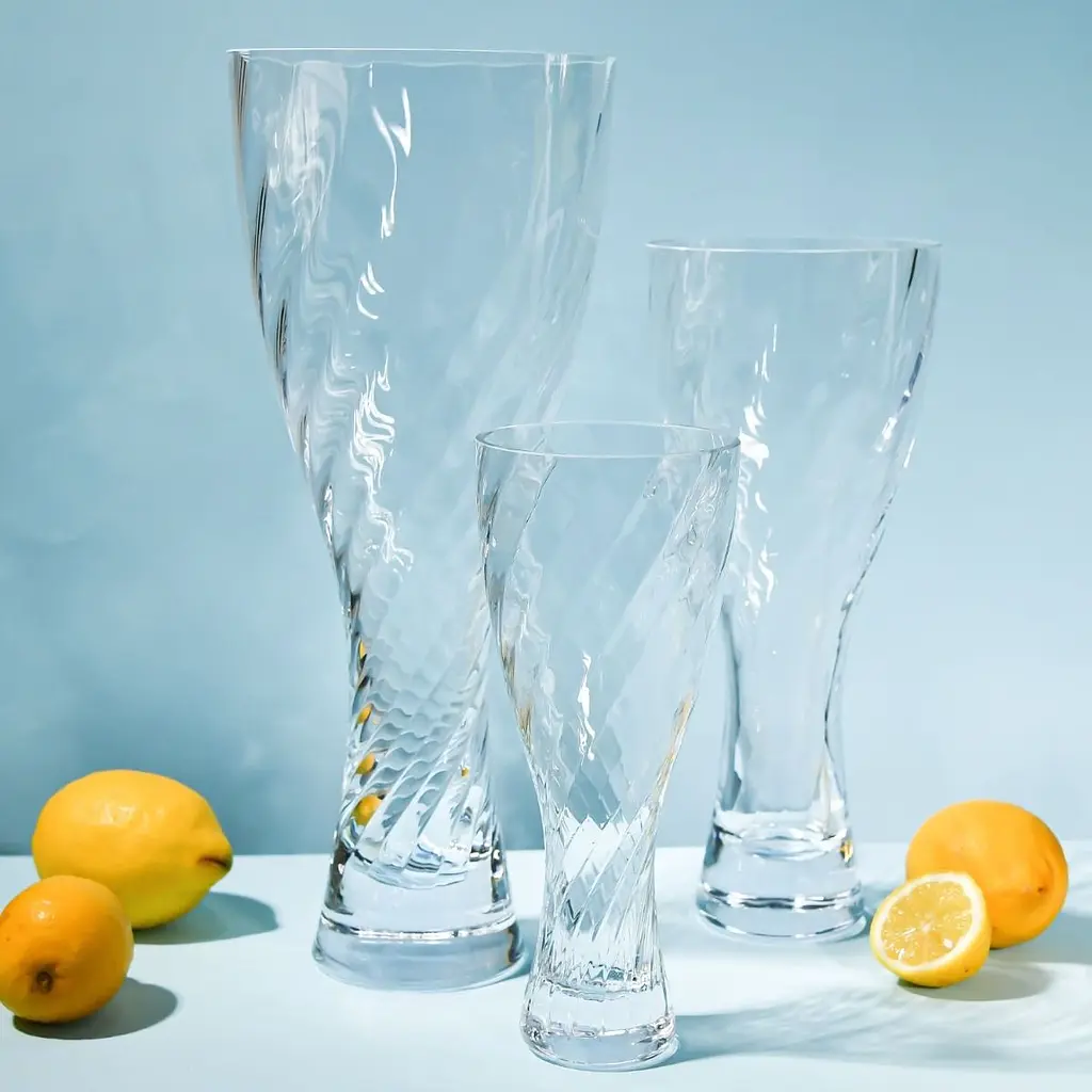 Ваза Krosno Casual витая оптика h40 см (921587) - фото 2