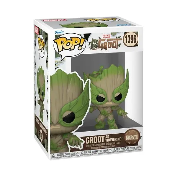 Фігурка Funko Pop Марвел Грут Росомаха We are Groot Groot As Wolverine 10 см FP WG GAW 1396 - фото 2