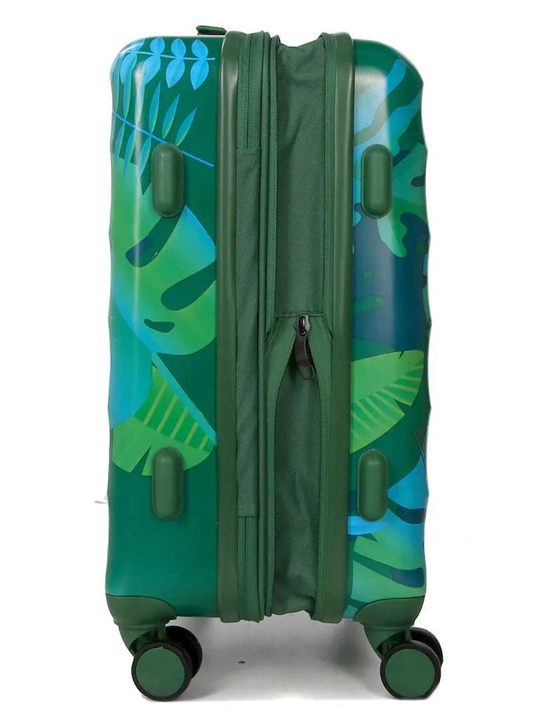 Валіза Малий (S) Полікарбонат під Ручну поклажу Airtex 970 Green 43 л 55x39,5x23,5 см Зелений - фото 6